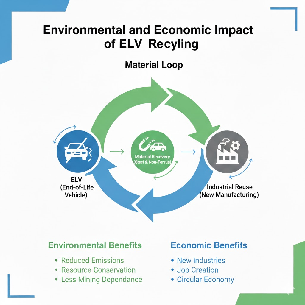 Environmental and Economic Impact of ELV Recycling